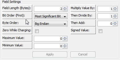 Field Specific Settings