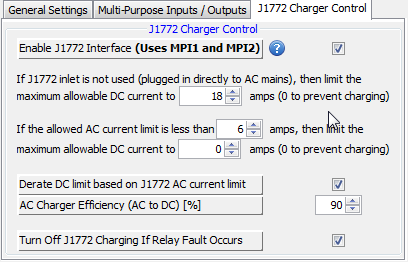 J1772 Settings